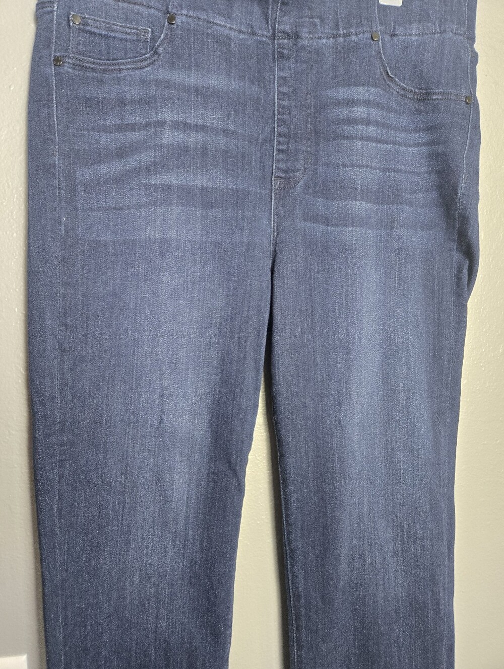 Liverpool Dark Wash Pull On Jeans Style The Crop Size 12/31 - Picture 4 of 16